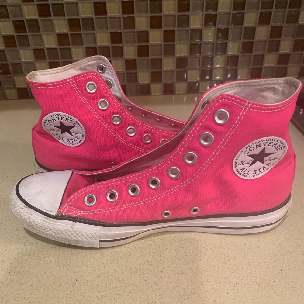 Converse Pink High-Top Athletic Shoes